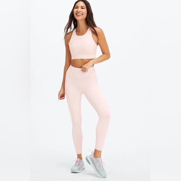 Fabletics SET: Soft Pink Sports Bra + Leggings - Picture 1 of 9